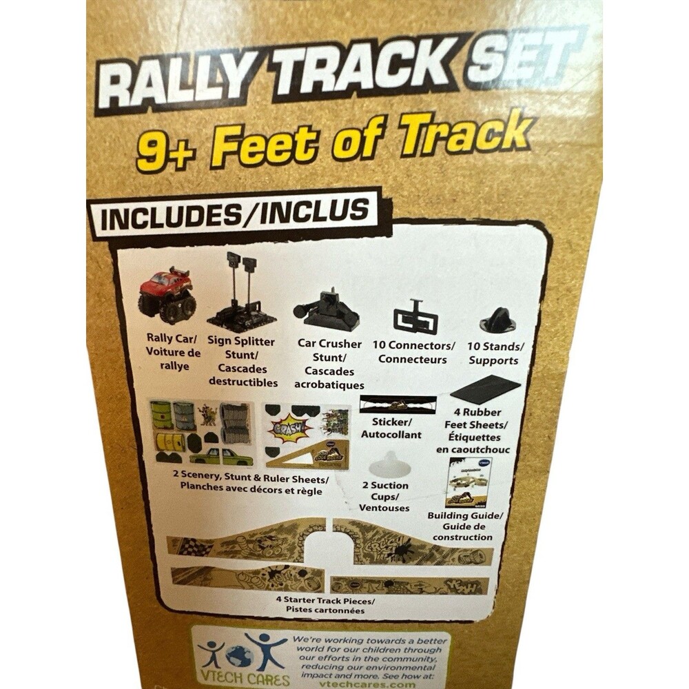 NEW Vtech Turbo Edge Riders Rally Track Set Create Your Track Includes Rally Car - Picture 3 of 3